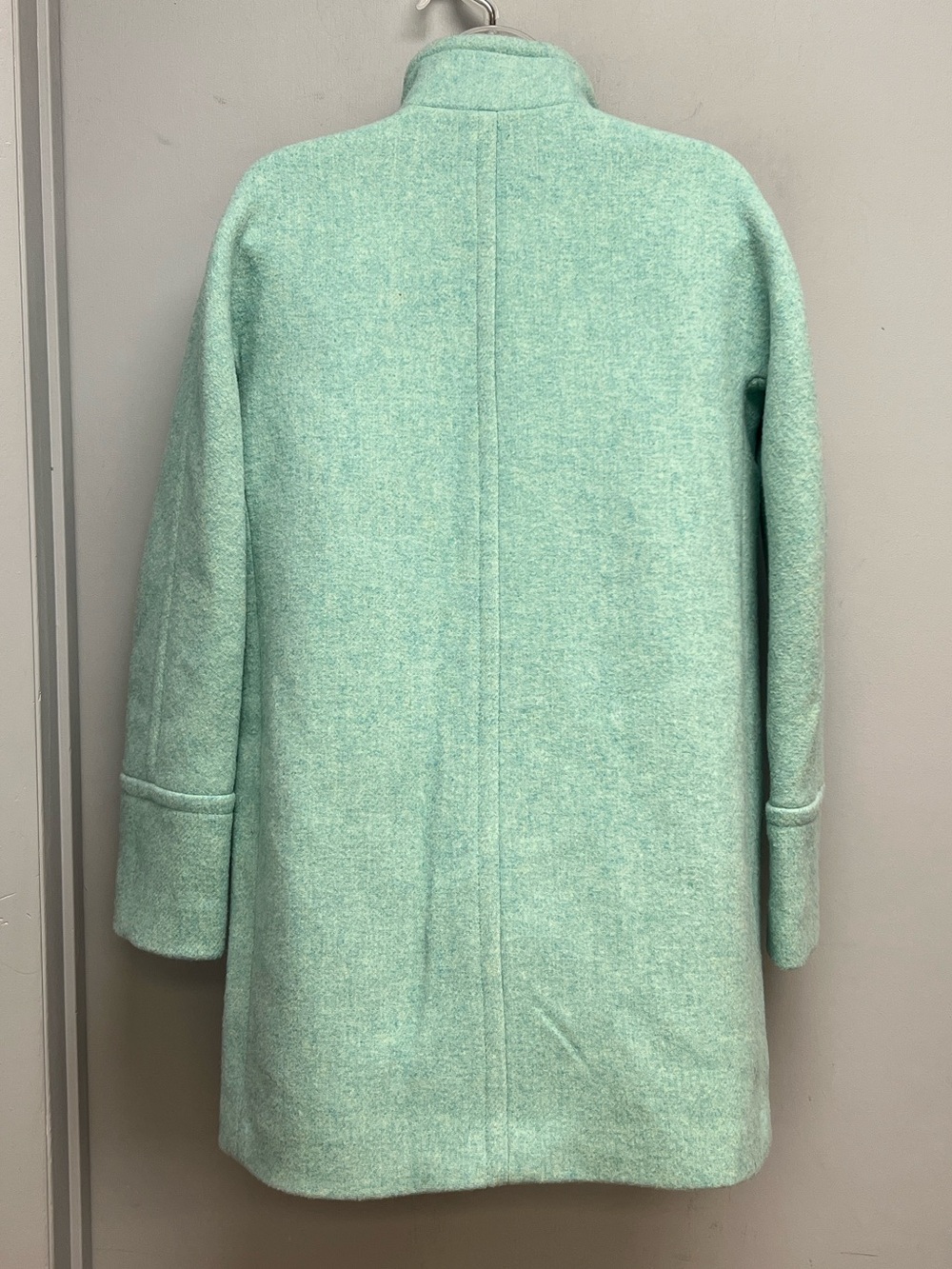 J.Crew Re-Imagined Mint Green Cocoon Coat Size 2 NWT - Picture 4 of 16